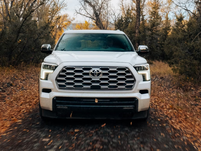 Front view of the Toyota Sequoia at Toyota of Muncie in Muncie, Indiana