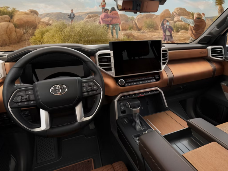 Dashboard of the Toyota Sequoia at Toyota of Muncie