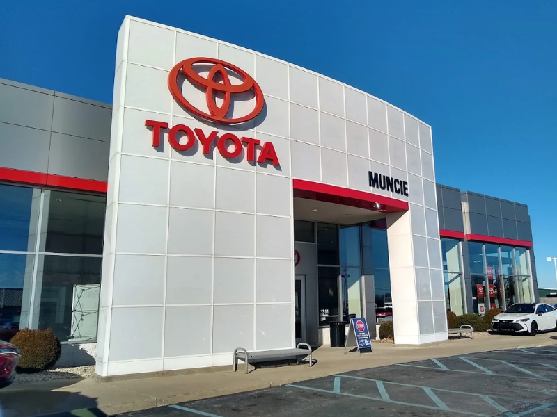 Toyota of Muncie dealership at 3311 N Nebo Rd in Muncie, Indiana