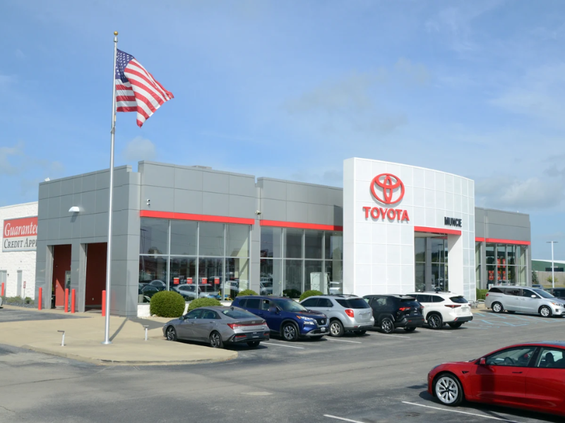 Toyota of Muncie showroom at 3311 N Nebo Rd in Muncie, Indiana