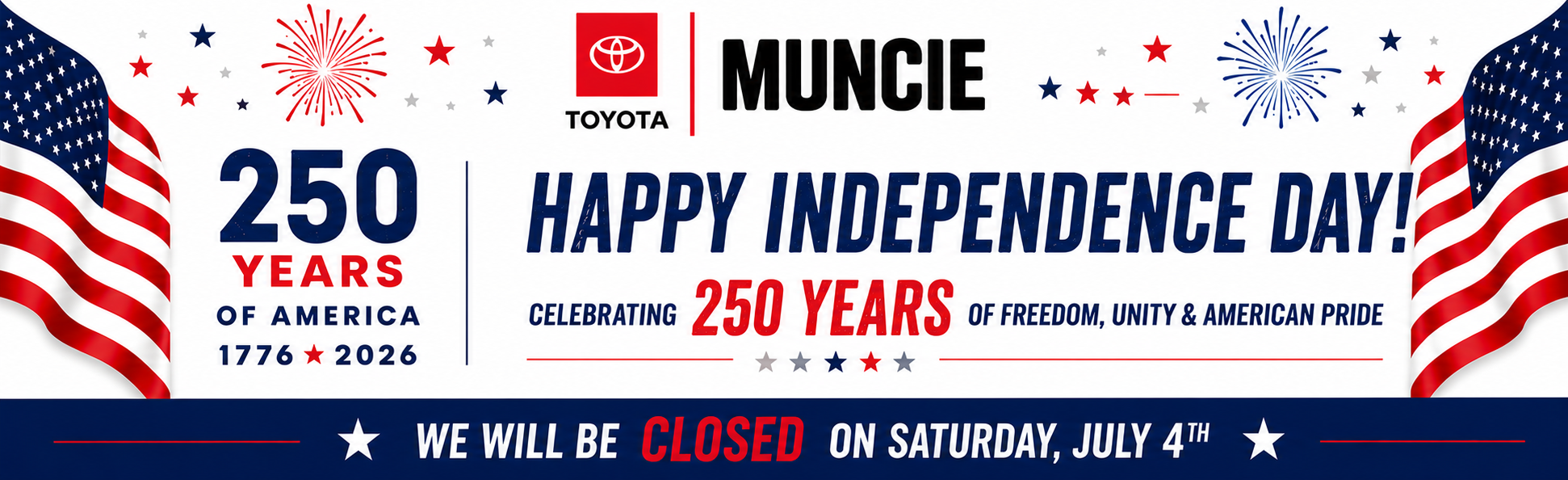 Gates Auto Family Independence Day Closure - Closed Friday, July 4th