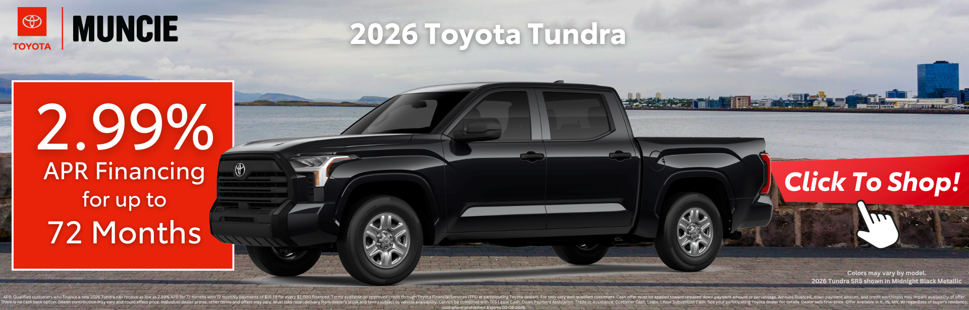 The new Tundra at Toyota of Muncie