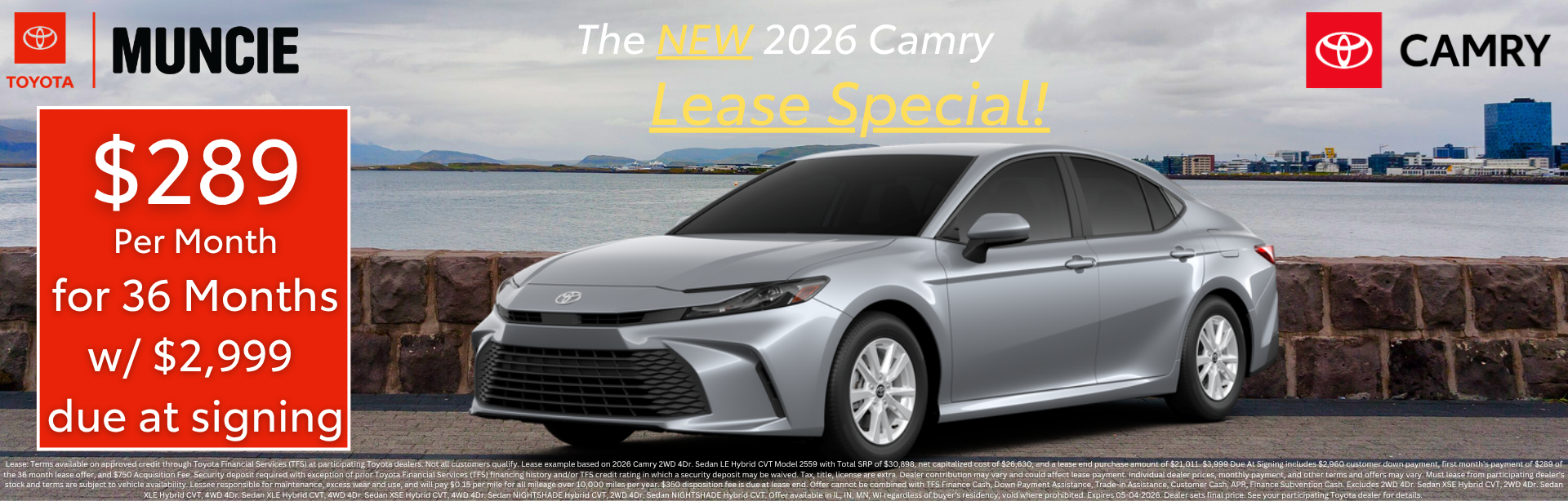 The New Camry at Toyota of Muncie