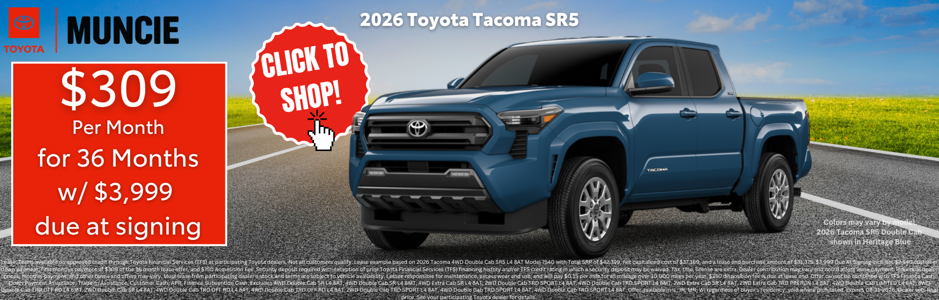The New Tacoma at Toyota of Muncie
