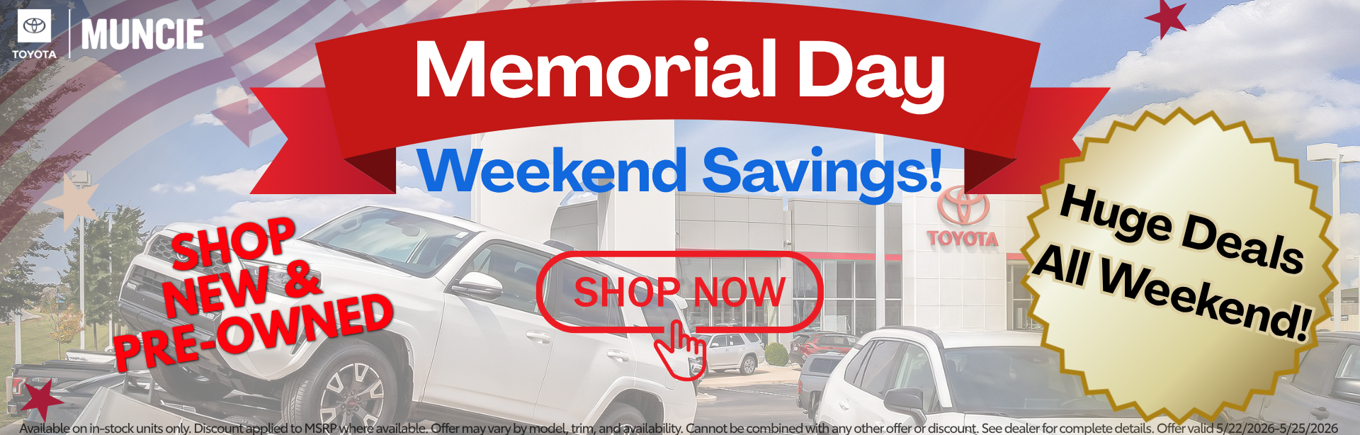 memorial day at Toyota of Muncie